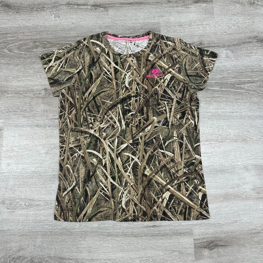 Mossy Oak T-Shirt with Pink Logo